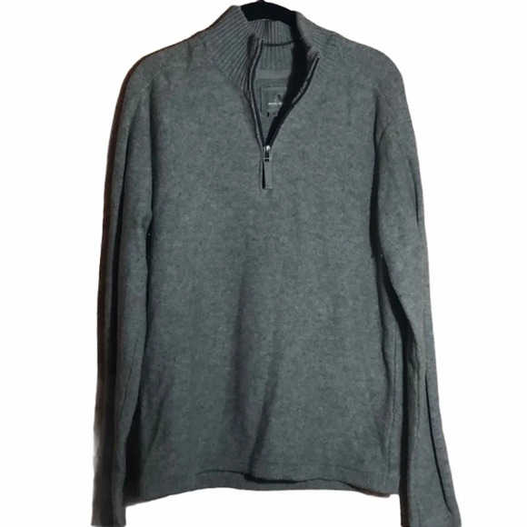 Royal Robbins wool zip front grey sweater M REI - Picture 1 of 5